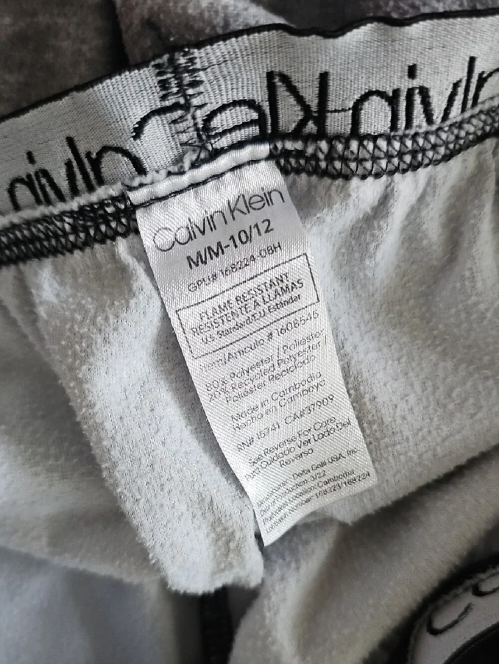 Calvin Klein Kids Jogger Pj Pants Trio Gray Black Camo Teal Tiedye M 10/12